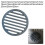 Round Cast Iron Fireplace Grate Heavy Duty 4