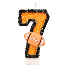 Birthday Number Candles Glitter Cake Topper Set of 7
