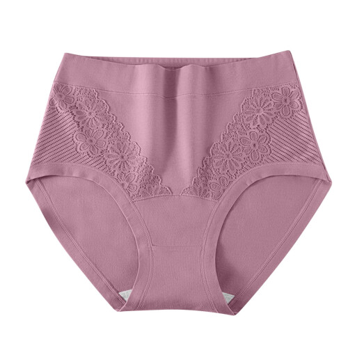 Women's High Waist Cotton Floral Briefs Full Coverage 2