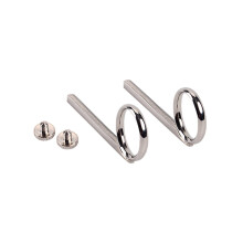 Metal Trumpet Slide Finger Ring and Screw Set 2 pcs
