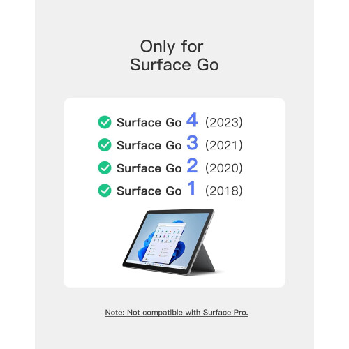 Type Cover Fit for Microsoft Surface Go 4 3 2 2018 1