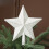 White Christmas Star Tree Topper 20 cm 1
