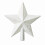 White Christmas Star Tree Topper 20 cm 2