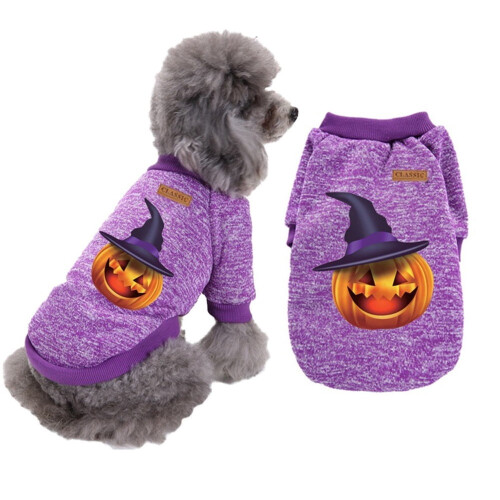 Dog Halloween Costume Pumpkin Design 1 Piece