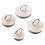 Universal Bathtub Drain Stopper Rubber Plug with Chain 4 pcs 2