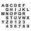 Letter Stencils 36 pcs 3 inch reusable for DIY crafts 5