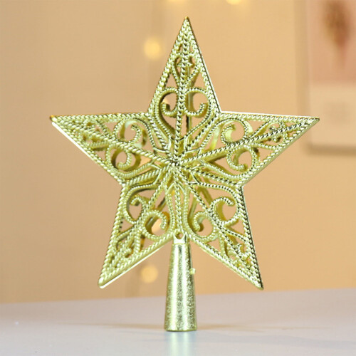 Star Tree Topper Shatterproof Hollow 1 Pack 1