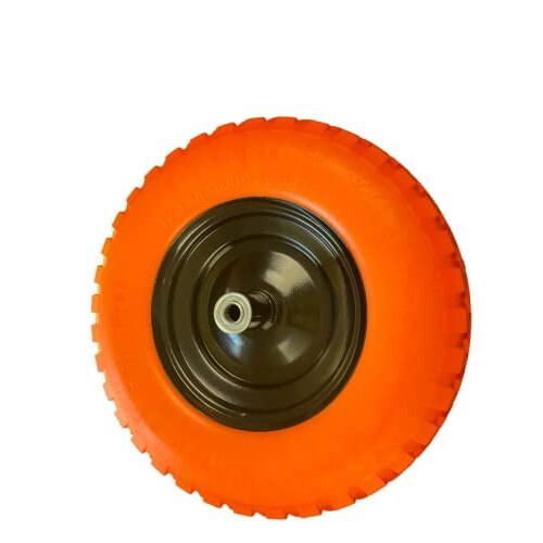 Solid Rubber Wheelbarrow Tires 16 inch 4.80-8 Flat-Free Set 1