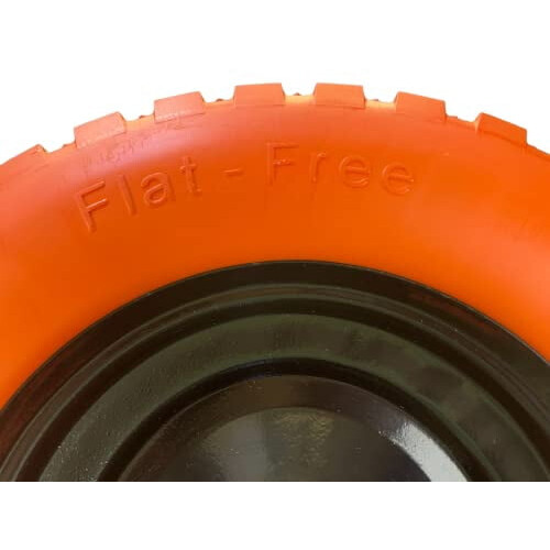 Solid Rubber Wheelbarrow Tires 16 inch 4.80-8 Flat-Free Set 2