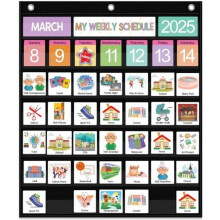 Kids Daily Planner with 259 Cards Weekly Monthly Yearly