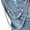 Hip Hop Pants Chain Decorative Skull Silver 1 Pack 1