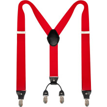 Wide Suspender with 4 Strong Clips Adjustable Braces