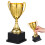 Small plastic golden trophy set for party prizes 4