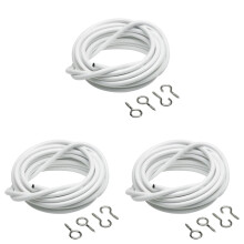 PVC Curtain Rope Assorted Colors Extendable 3 pcs