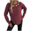 Women's Solid Floral Knit Sweater Round Neck Long Sleeve 4