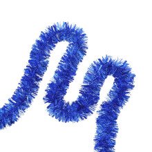 Christmas Tinsel Garland Metallic Twist with Glitter 10ft