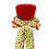 Christmas Tree Topper Red Velvet Top Hat with Bow 6