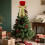 Christmas Tree Topper Red Velvet Top Hat with Bow 7