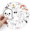 Halloween Ghost Stickers Vinyl Waterproof 50 Pcs 2