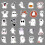 Halloween Ghost Stickers Vinyl Waterproof 50 Pcs 3