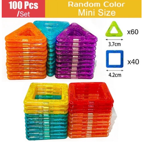 Triani Magnetic Building Blocks 100 pcs Multicolor