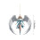 Angel Acrylic Christmas Tree Ornament White 3