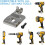 Electrical Power Tool Belt Clip Steel 6-Pack for DEWALT 20V 5