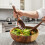 Wooden Salad Bowl Set with Spoon and Fork 2