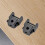 Scroll Saw Blade Clamp Holder Pin 2 Pcs Black Metal 7