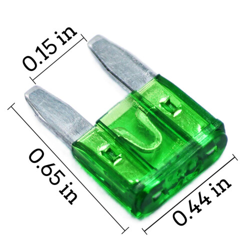 Auto Fuses 30 AMP Mini Blade Style 100 Pack 1
