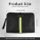 Fireproof Document Bag Composite Fabric Large Capacity with 2