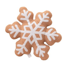 Snowflake Pillow Velvet 16x16 Inch Microfiber Filled