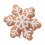 Snowflake Pillow Velvet 16x16 Inch Microfiber Filled 1