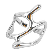 Vintage Hollow Branch Ring Gold Silver Tone Adjustable Fine