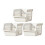 Stackable Storage Baskets with Wheels and Drainage ABS 2