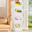 Stackable Storage Baskets with Wheels and Drainage ABS 7