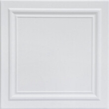 R24 Line Art Foam Ceiling Tile Ultra Pure White 8 pcs