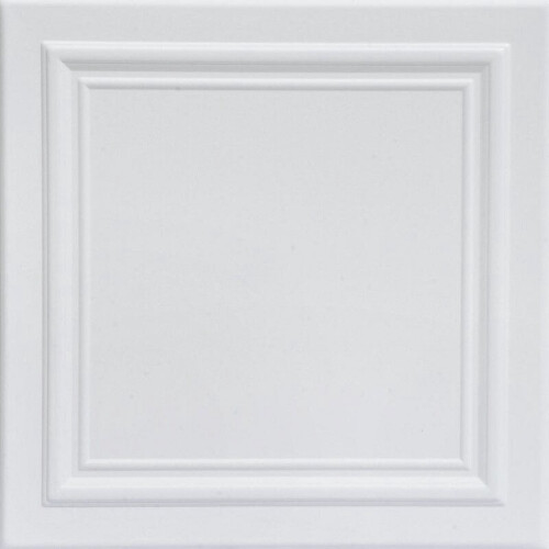 R24 Line Art Foam Ceiling Tile Ultra Pure White 8 pcs