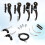 Etereautey Brake Pads Front Rear Black 1 Set 7