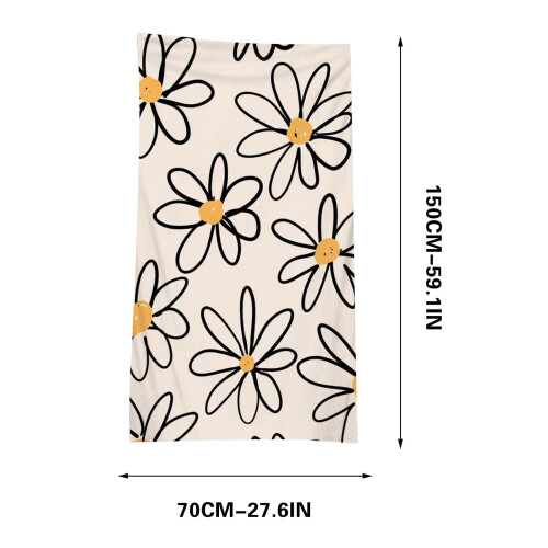 Microfiber Beach Towel 60x28 Inch Oversized Sand-Free 1