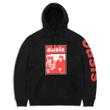 (L, Black) Oasis Wonderwall Two Colour Photo Pullover Hoodie