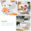 White Ceramic Syrup Dispenser 2 pcs 6.3 x 2.6 x 1.8 in 6