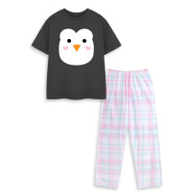 (2-3 Years) Show Me The Merch Short Sleeve Long Leg Pyjama Set (Unisex Kids Black)