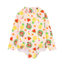 (5-6 Years) Cocomelon 1 Piece Swimming Costume (Girls Pink)
