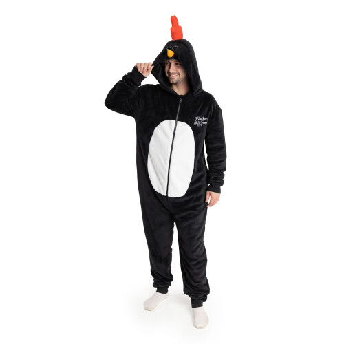 (Medium) Wallace And Gromit Onesie (Unisex Black)