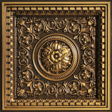 VC02 Rhine Valley PVC Lay-in Ceiling Tile Antique Gold 2 ft