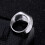 Men's Smooth Rectangle Wedding Ring Hip Hop Punk Style 3