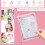 Transparent Sticker Organizer Binder with 90 Pockets and 4
