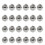 Reflective Silver Mirror Disco Ball Ornaments 24 pcs 5