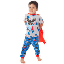 (18-24 Months) Bing Bunny Short Sleeve Long Leg Pyjama Set (Unisex Kids Grey)